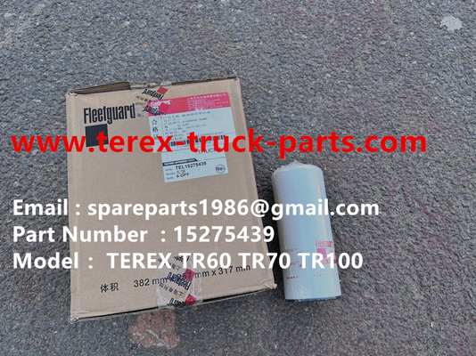China 15275439 FILTER TEREX TR100 TR60 TR70 TR50 TR60 MINERÍA CABRERA CABRERO RÍGido camión de descarga fuera de la carretera Allison Cummins proveedor