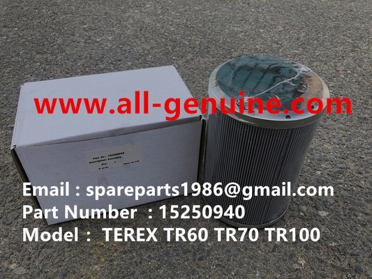China TEREX 15250940 FILTRAR LAMPIÓN NHL Camión de descarga minero cantera camión de carga de la autopista proveedor
