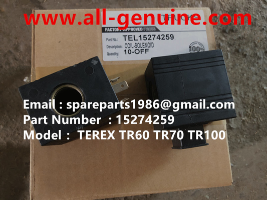 China TEREX 15274259 BOBINA SOLENOIDE NHL CAMIÓN VOLQUETE RÍGIDO TR35 TR50 TR60 TR100 3305B 3305F 3303 3307 TR45 TR70 MT4400 CUMMINS proveedor
