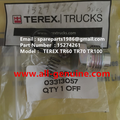 China TEREX 15274261 KIT VÁLVULA DE RETENCIÓN NHL DUMP TRUCK MINERÍA TR35 TR50 TR60 TR100 3305B 3305F 3303 3307 TR45 TR70 MT4400 proveedor