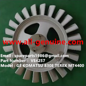 China VE4257 VENTILADOR 5GY19L6 MOTOR DE RUEDA GE KOMATSU 730E 830E TEREX UNIT RIG BUCYRUS MT4400AC MT5500 MT3600 NTE240 NTE260 proveedor