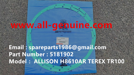 China 5181902 GASKET ALLISON TEREX NHL TRUMP TR35 TR50 TR60 TR100 3305B 3305F 3303 3307 TR45 TR70 MT4400 CUMMINS El vehículo de descarga de la línea de ferrocarril de la línea de ferrocarril de la línea de ferrocarril de la línea de ferrocarril de la línea de ferrocarril proveedor