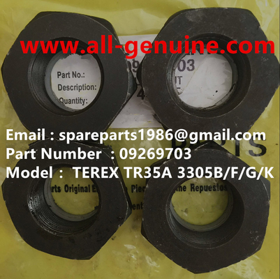 China 09269703 LOCK NUT TEREX NHL CUMMINS ALLISON 3303 3305 3307 TR35A TR50 TR60 TR100 UNIDAD RIG MT3300 MT3600 MT3700 MT4400 proveedor