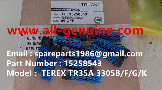 China 15258543 PERNO TEREX SANY CAMIÓN VOLQUETE RÍGIDO ALMOHADILLA AMORTIGUADORA 3303 3307 3304 TR35 TR50 TR60 TR100 MT4400 UNIT RIG ALLISON CUMMINS proveedor