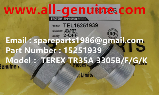 China 15251939 ADAPTADOR TEREX CAMIÓN VOLQUETE RÍGIDO ALARMA 3305 3303 3307 3304 TR35 TR50 TR60 TR100 MT4400 UNIT RIG ALLISON CUMMINS proveedor