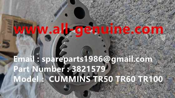 China 3821579 PUMPA DE OLEO CUMMINS TURBO CHARGER TEREX TR100 MINERÍA camión de descarga rígido de la autopista camión de las piezas originales proveedor