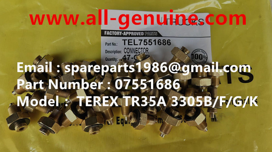China 7551686 CONNECTOTEREX MINERAL DUMP TRUCK NHL TR35 TR50 TR60 TR100 3305B 3305F 3303 3307 TR45 TR70 MT4400 CUMMINS ALLISON El nombre de la empresa es el siguiente: proveedor