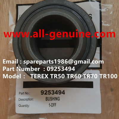 China TEREX 09253494 BUJE NHL MINERÍA CAMIÓN VOLQUETE TR35 TR50 TR60 TR100 3305B 3305F 3303 3307 TR45 TR70 MT4400 proveedor
