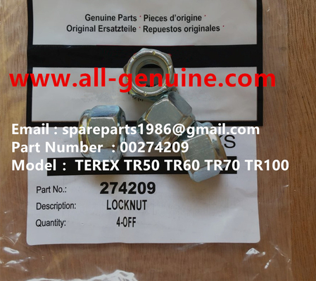 China TEREX 00274209 TUERCA DE SEGURIDAD NHL CAMIÓN VOLQUETE DE MINERÍA TR35 TR50 TR60 TR100 3305B 3305F 3303 3307 TR45 TR70 MT4400 proveedor
