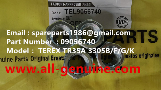 China 09056740 NUT TEREX ROBERIA MINERA NHL RÍGIDO camión de descarga TR35 TR50 TR60 TR100 3303 3305B 3307 3311 proveedor