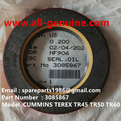 China CUMMINS TEREX 3085867 SELLO DE ACEITE NHL MINERÍA DUMP TRUCK TR35 TR50 TR60 TR100 3305B 3305F 3303 3307 TR45 TR70 MT4400 proveedor