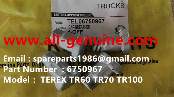 China 06750967 CAP BREATHER TEREX MINING NHL DUMP TRUCK TR35 TR50 TR60 TR100 3305B 3305F 3303 3307 TR45 TR70 MT4400 proveedor