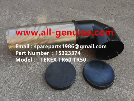 China TEREX 15323374 TUBO DE ESCAPE FLEXIBLE TR60 MINERÍA NHL DUMP TRUCK TR35 TR50 TR60 TR100 3305B 3305F 3303 3307 TR45 TR70 MT4400 proveedor