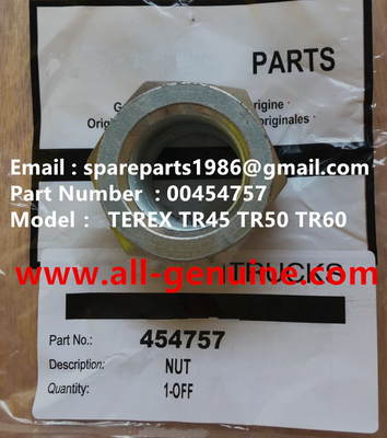 China TEREX 00454757 TUERCA NHL MINERÍA CAMIÓN VOLQUETE TR35 TR50 TR60 TR100 3305B 3305F 3303 3307 TR45 TR70 MT4400 proveedor