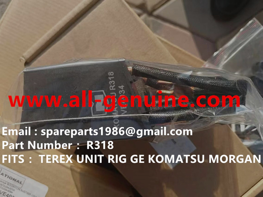 China R318 BRUSH DE CARBON FITS GE TEREX UNIT RIG BUCYRUS MT4400AC MT5500 MT3600 NTE240 NTE260 NHL TRUCK DE DUMP TROLLER MINERÍA de las minas de hierro y otras sustancias químicas proveedor