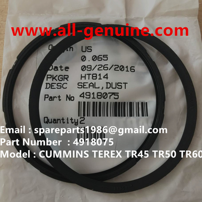 China 4918075 CUMMINS MOTOR TEREX SEAL de polvo NHL DUMP TRUCK MINERÍA TR45 TR50 TR60 TR70 proveedor