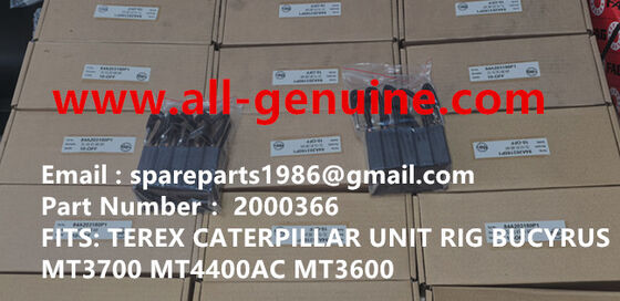 China 2000366 BRUSH DE CARBON GE TEREX UNIT RIG BUCYRUS MT4400AC MT5500 MT3600 NTE240 NTE260 NHL camión de descarga de basura transportador de minas proveedor