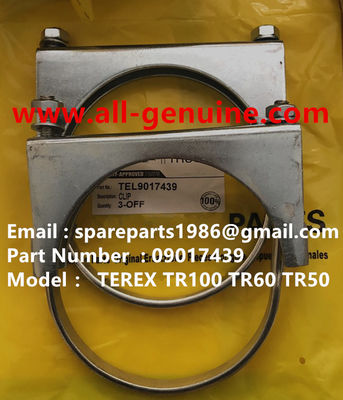 China TEREX 09017439 CLAMP MINERAL DUMP TRUCK NHL TR35 TR50 TR60 TR100 3305B 3305F 3303 3307 TR45 TR70 MT4400 CUMMINS ALLISON El nombre de la empresa es el siguiente: proveedor