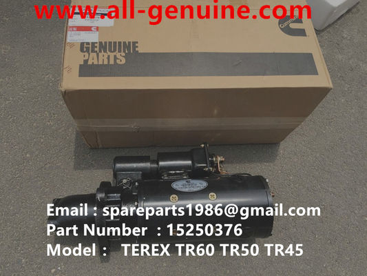 China CUMMINS MOTOR TEREX 15250376 MOTOR STARTER NHL camión de descarga minería TR45 TR50 TR60 TR70 proveedor