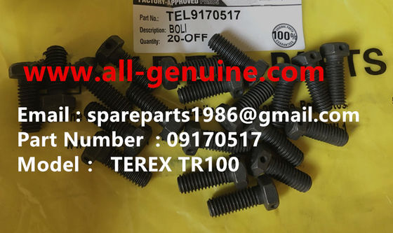 China 09170517 BOLT TEREX NHL DUMP TRUCK TR35 TR50 TR60 TR100 CUMMINS ALLISON UNIT RIG MT4400 MT3600 MT3300 MT3700 SANY El equipo de la unidad de la unidad de la unidad de la unidad de la unidad de la unidad proveedor