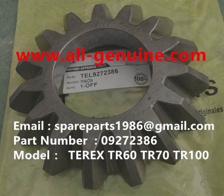 China 09272386 ENGRANAJE CAMIÓN VOLQUETE TEREX TA40 TR50 TR60 TR70 TR100A MT4400 MT3600 MT3700 MT5500 GE NTE240 NTE260 proveedor
