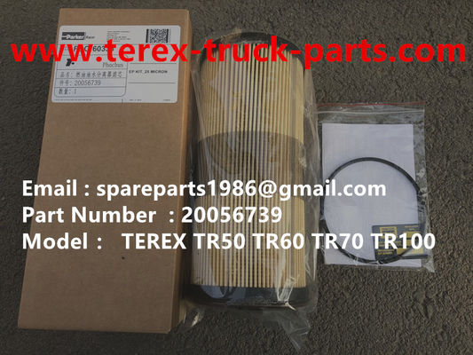 China TEREX 20056739 FILTRO SKFCUMMINS NHL CAMIÓN VOLQUETE RÍGIDO TR35 TR50 TR60 TR100 3303 3305B 3307 3311 proveedor