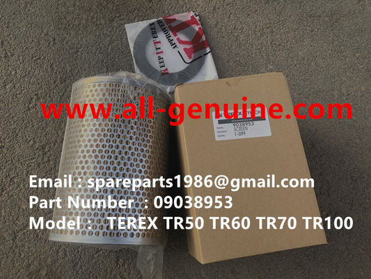 China TEREX 09038953 FILTRO SKF FAG KOYO CUMMINS CANTERA NHL CAMIÓN VOLQUETE RÍGIDO TR35 TR50 TR60 TR100 3303 3305B 3307 3311 proveedor