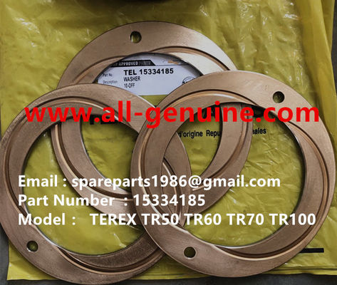 China TEREX 15334185 ARANDELA CUMMINS QUARRY NHL CAMIÓN VOLQUETE RÍGIDO TR35 TR50 TR60 TR100 3303 3305B 3307 3311 proveedor