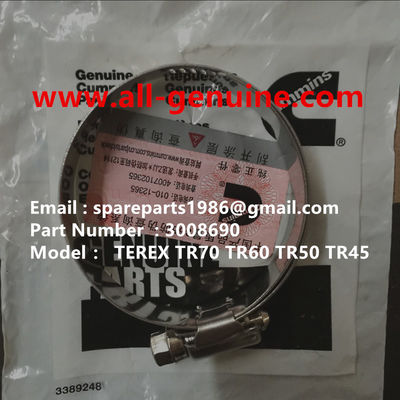 China ABRAZADERA DE MANGUERA TEREX 3008690 CUMMINS FUERA DE CARRETERA VOLQUETE NHL TR35 TR50 TR60 TR100 3305B 3305F 3303 3307 TR45 TR70 MT4400 proveedor