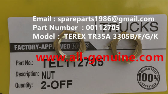China 00112705 TUERCA TEREX NHL SANY TR35A 3303 3305 3307 TR50 TR60 TR100 NTE240 NTE260 MT3600 MT3700 MT4400AC proveedor