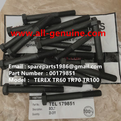 China 00179851 BOLT ALLISON TEREX NHL SANY TR35A 3303 3305 3307 TR50 TR60 TR100 NTE240 NTE260 MT3600 MT3700 proveedor