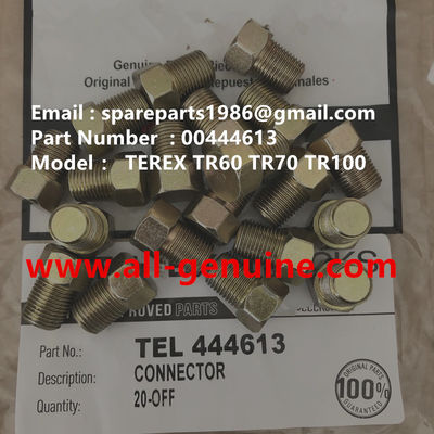 China 00444613 CONECTOR TEREX NHL SANY TR35A 3303 3305 3307 TR50 TR60 TR100 NTE240 NTE260 MT3600 MT3700 MT4400AC proveedor