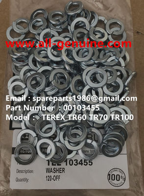 China 00103455 WASHER TEREX NHL DUMP TRICK TR35 TR50 TR60 TR100 CUMMINS ALLISON UNIT RIG MT4400 MT3600 MT3300 MT3700 SANY El equipo de la empresa de limpieza de la Unión Europea, que también está presente en la lista de las empresas de la Unión Europea, ha sido seleccionado por la Comisión Europea. proveedor