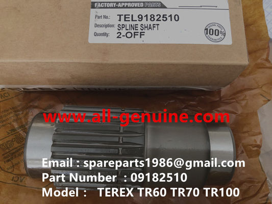 China 09182510 EJE TEREX NHL DUMP TRUCK TR35 TR50 TR60 TR100 CUMMINS ALLISON UNIT RIG MT4400 MT3600 MT3300 MT3700 SANY proveedor