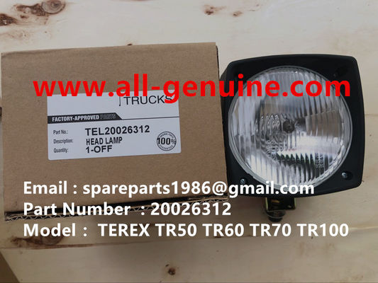 China TEREX 20026312 FARO DELANTERO  VOLQUETE TR35 TR50 TR60 TR100 3305B 3305F 3303 3307 TR45 TR70 MT4400 CUMMINS proveedor