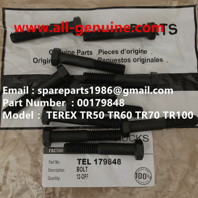 China 00179848 BOLT TEREX NHL SANY TR35A 3303 3305 3307 TR50 TR60 TR100 NTE240 NTE260 MT3600 MT3700 proveedor