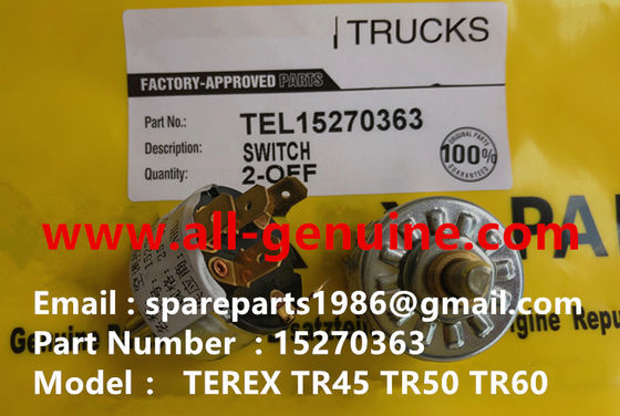 China TEREX 15270363 INTERRUPTOR CAMIÓN VOLQUETE MINERO NHL TR35 TR50 TR60 TR100 3305B 3305F 3303 3307 TR45 TR70 MT4400 CUMMINS ALLISON proveedor