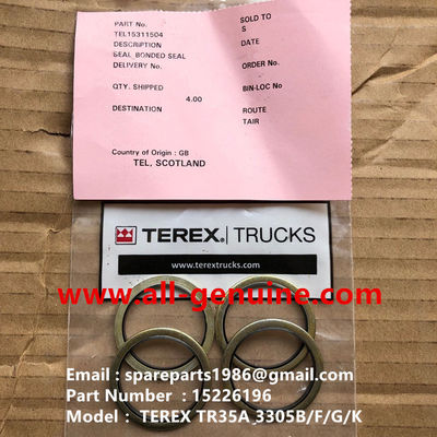 China TEREX 15226196 SELLO ADHERIDO  MINERÍA NHL DUMP TRUCK TR35 TR50 TR60 TR100 3305B 3305F 3303 3307 TR45 TR70 MT4400 CUMMINS proveedor
