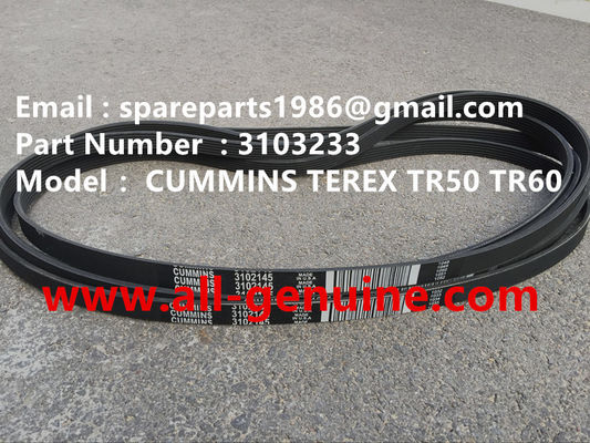China 3103233 CORREA CUMMINS PARA TEREX NHL UNIT RIG MT4400 MT3600 MT3700 3305 3303 3307 TR35A TR50 TR60 SRT55 SRT45 proveedor