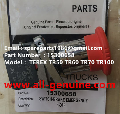 China 15300658 INTERRUPTOR DE EMERGENCIA DE ESTACIONAMIENTO TEREX NHL TR50 TR60 TR45 TR70 CAMIÓN VOLQUETE DE MINERÍA ORIGINAL proveedor