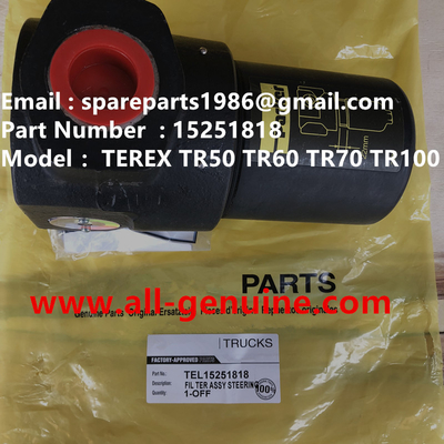 China TEREX 15251818 CONJUNTO DE FILTRO  VOLQUETE DE MINERÍA NHL TR35 TR50 TR60 TR100 3305B 3305F 3303 3307 TR45 TR70 MT4400 proveedor