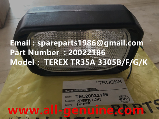 China TEREX 20022186 LÁMPARA MINERÍA CANTERA NHL CAMIÓN VOLQUETE RÍGIDO TR35 TR50 TR60 TR100 3303 3305B 3307 3311 proveedor