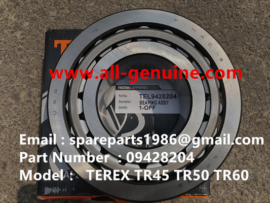 China TEREX 09428204 RODAMIENTO TIMKEN NHL CAMIÓN VOLQUETE DUMP TR35 TR50 TR60 TR100 3305B 3305F 3303 3307 TR45 TR70 MT4400 CUMMINS ALLISON proveedor
