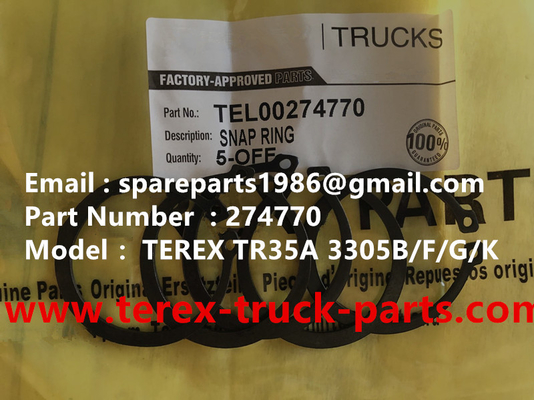 China TEREX 00274770 ANILLO DE PRESIÓN FUERA DE CARRETERA NHL MINERÍA DUMPER TR35 TR50 TR60 TR100 3305B 3305F 3303 3307 TR45 TR70 MT4400 proveedor