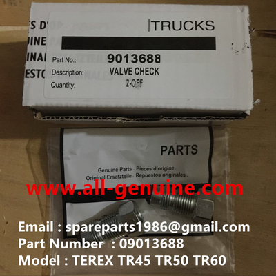 China TEREX 09013688 VÁLVULA DE RETENCIÓN NHL DUMP TRUCK MINERÍA CANTERA TR50 TR60 TR70 proveedor