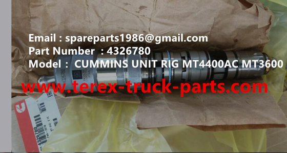 China 4326780 INJETOR CUMMINS TEREX UNIT RIG BUCYRUS MT4400AC MT5500 MT3600 NTE240 NTE260 NHL Lámpara de descarga para camiones proveedor