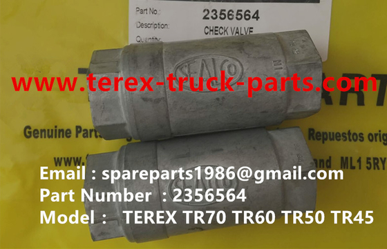 China TEREX 2356564 VÁLVULA DE RETENCIÓN TR45 TR50 TR60 TR70 NHL MINERÍA CAMIÓN VOLQUETE proveedor