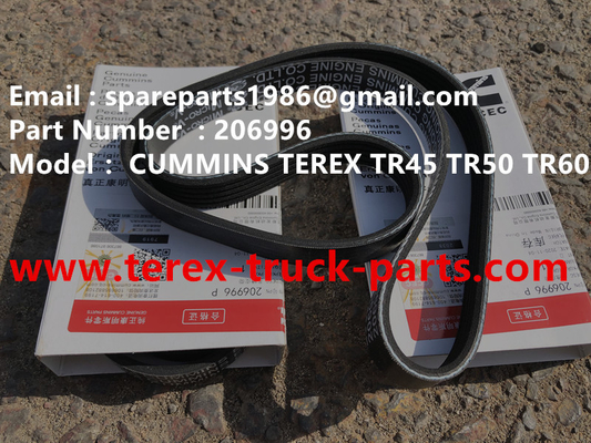 China 206996 CORREA TEREX CUMMINS DUMP TRUCK  TR50 TR60 proveedor